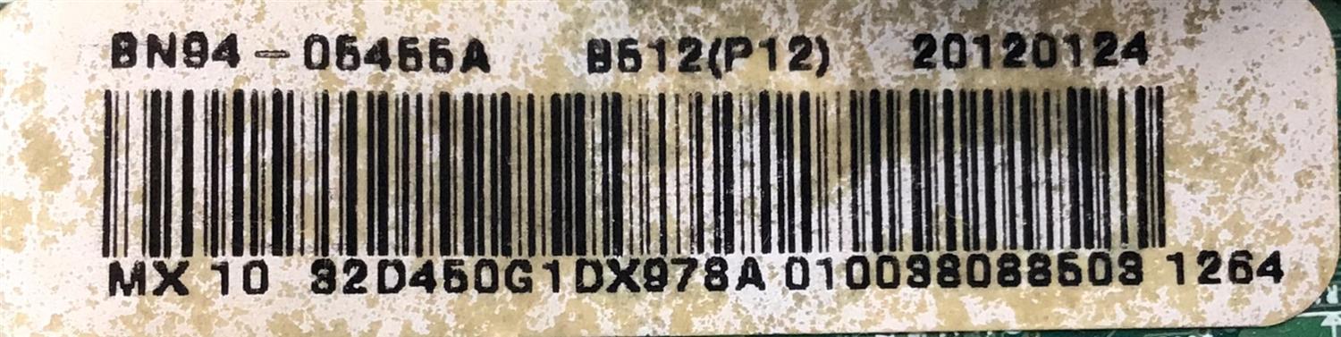 MAIN PARA TV SAMSUNG / NUMERO DE PARTE BN94-05455A / BN41-01749 / BN9405455A / 05455A / BN97-06275G / MODELO LN320D450G1DX  - Imagen 2